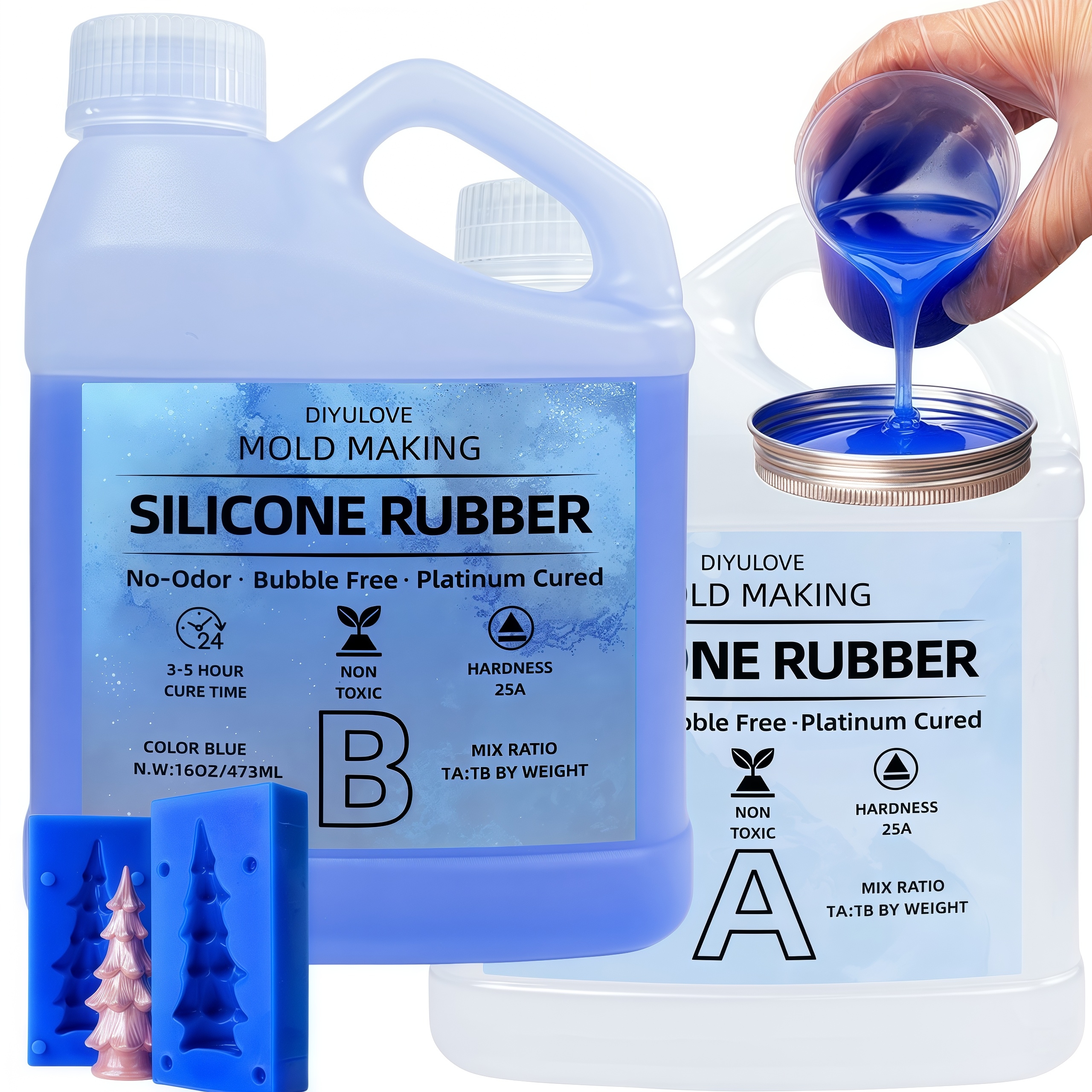 Soap Making Party - 32oz High-Performance Silicone Rubber Non-Toxic for