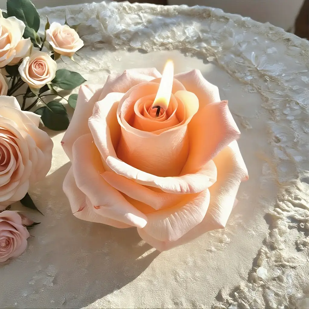 3D Rose Silicone Candle Mold,  - огляд і ціна Soap Making Additives