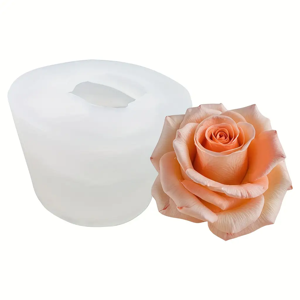 3D Rose Silicone Candle Mold,  - огляд і ціна Soap Making Additives