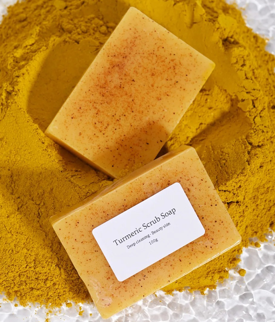 Natural Turmeric Kojic Scrub S - огляд і ціна Castor Oil Soap