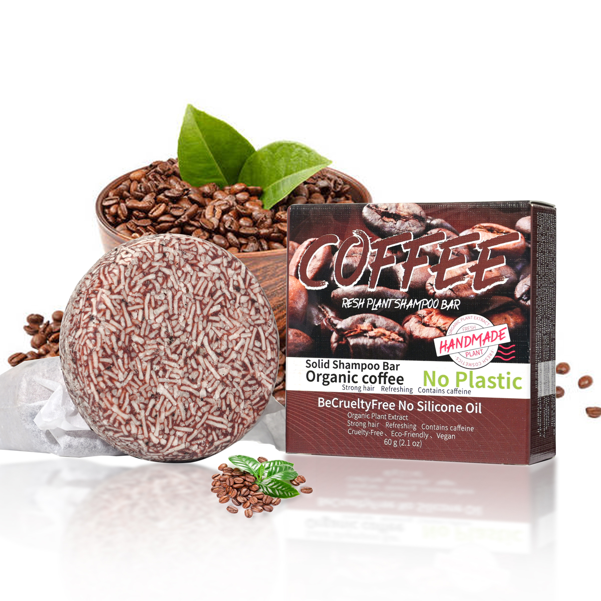 Coffee flavored shampoo, nouri - огляд і ціна Castor Oil Soap