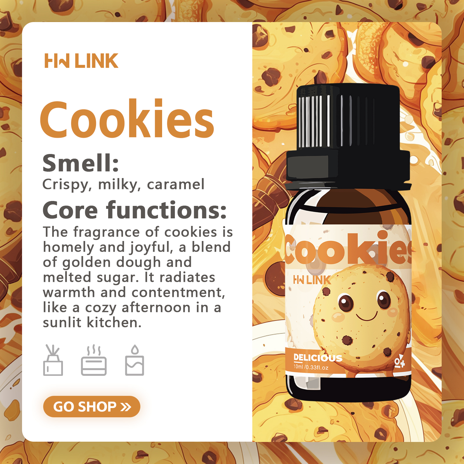 10ml Cookies Essential Oils Pe - огляд і ціна Soap Making Additives