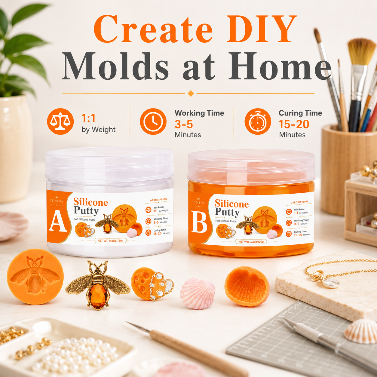 SILICONE PUTTY Making Kit, Fas - огляд і ціна Soap Making Line