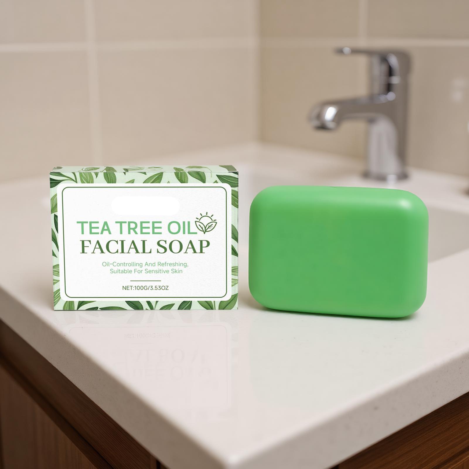 1pc Tea Tree Soap for Face Bod - огляд і ціна Castor Oil Soap
