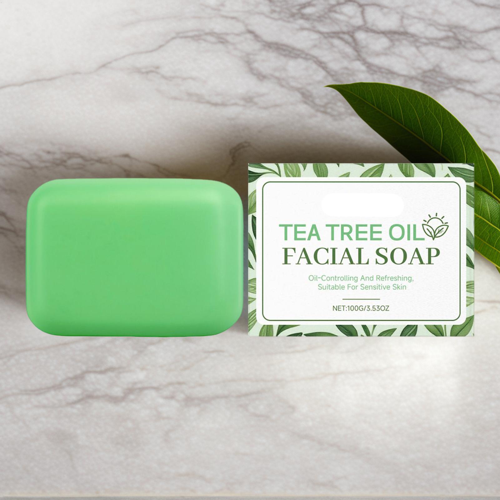 1pc Tea Tree Soap for Face Bod - огляд і ціна Castor Oil Soap
