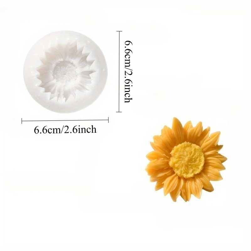 Vibrant 3D Sunflower Silicone  - огляд і ціна Soap Making Party