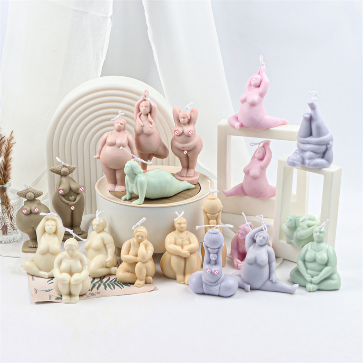 3D Lady Body Candle Mold Yoga  - огляд і ціна Soap Making Additives