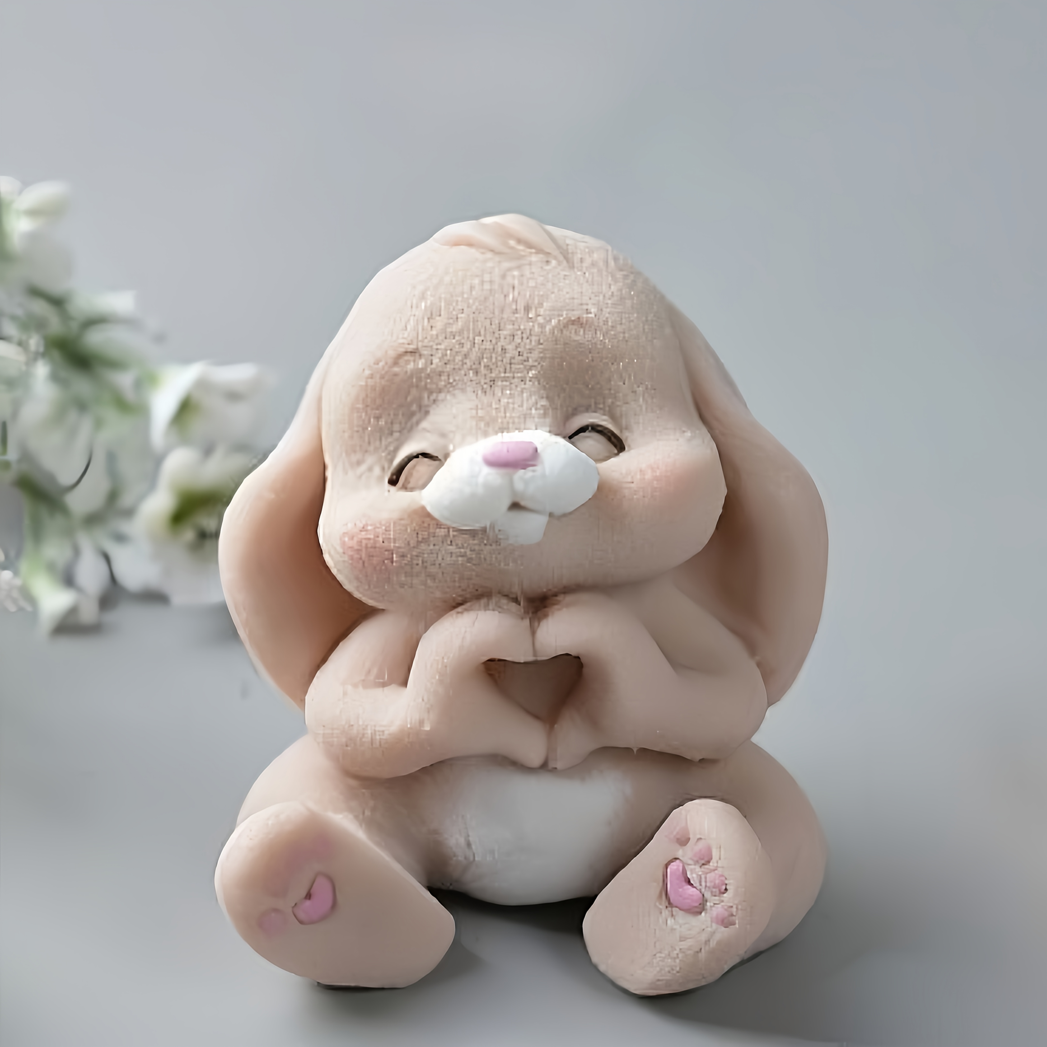 1pc Adorable Rabbit Resin Sili - огляд і ціна Soap Making Party