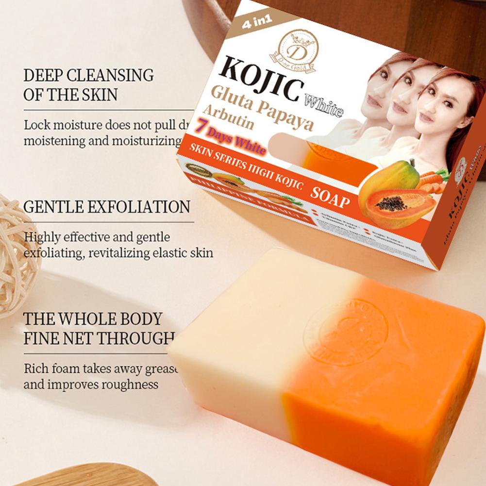 160g Papaya Kojic Acid Essenti - огляд і ціна Castor Oil Soap
