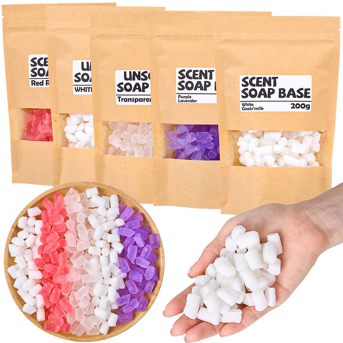 200g Color Glycerin Soap Base  - огляд і ціна Soap Making Glycerin Base