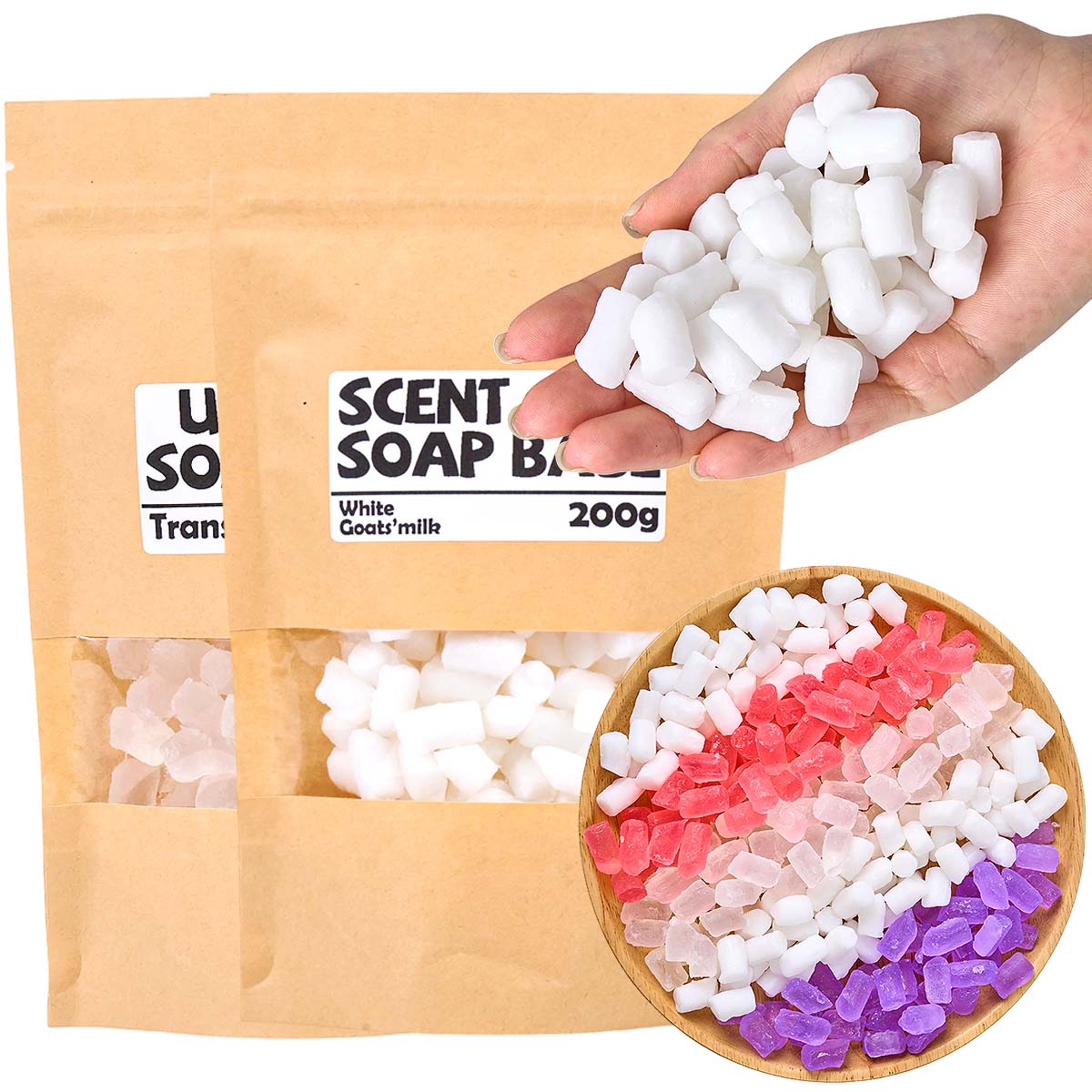 200g Color Soap Base DIY Aroma - огляд і ціна Soap Making Glycerin Base