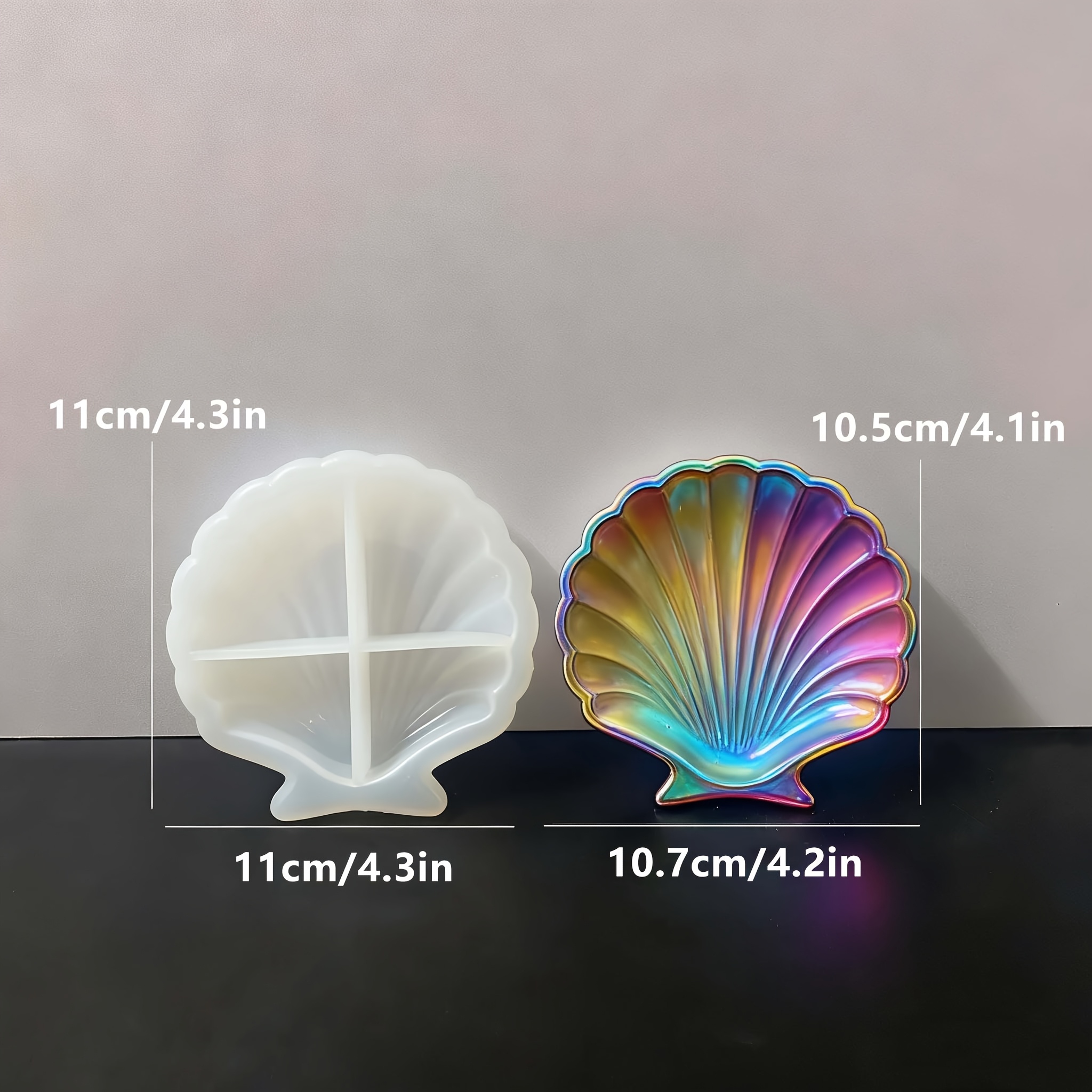 1 piece of silicone shell resi - огляд і ціна Soap Making Party