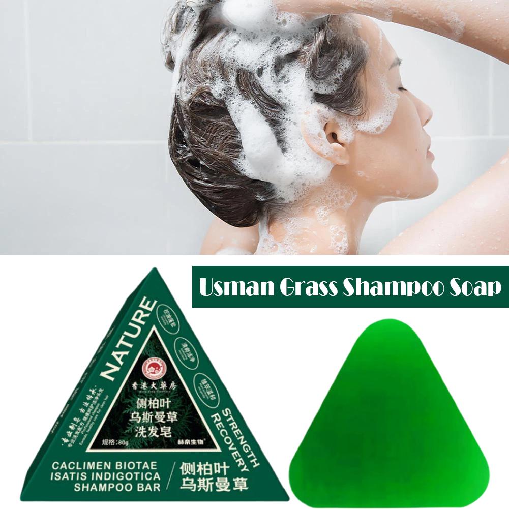 80g Usman Grass Solid Shampoo  - огляд і ціна Castor Oil Soap