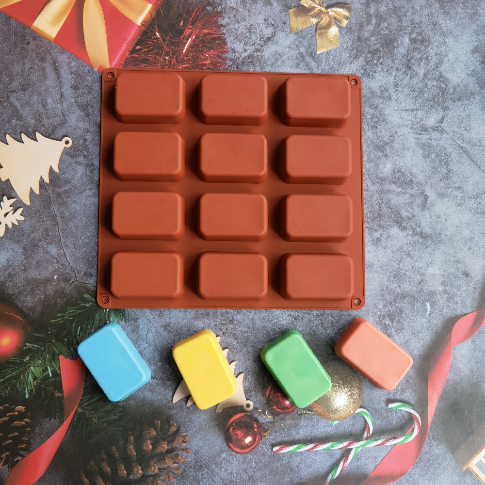 12 Cavity Square Silicone Soap - огляд і ціна Soap Making Line