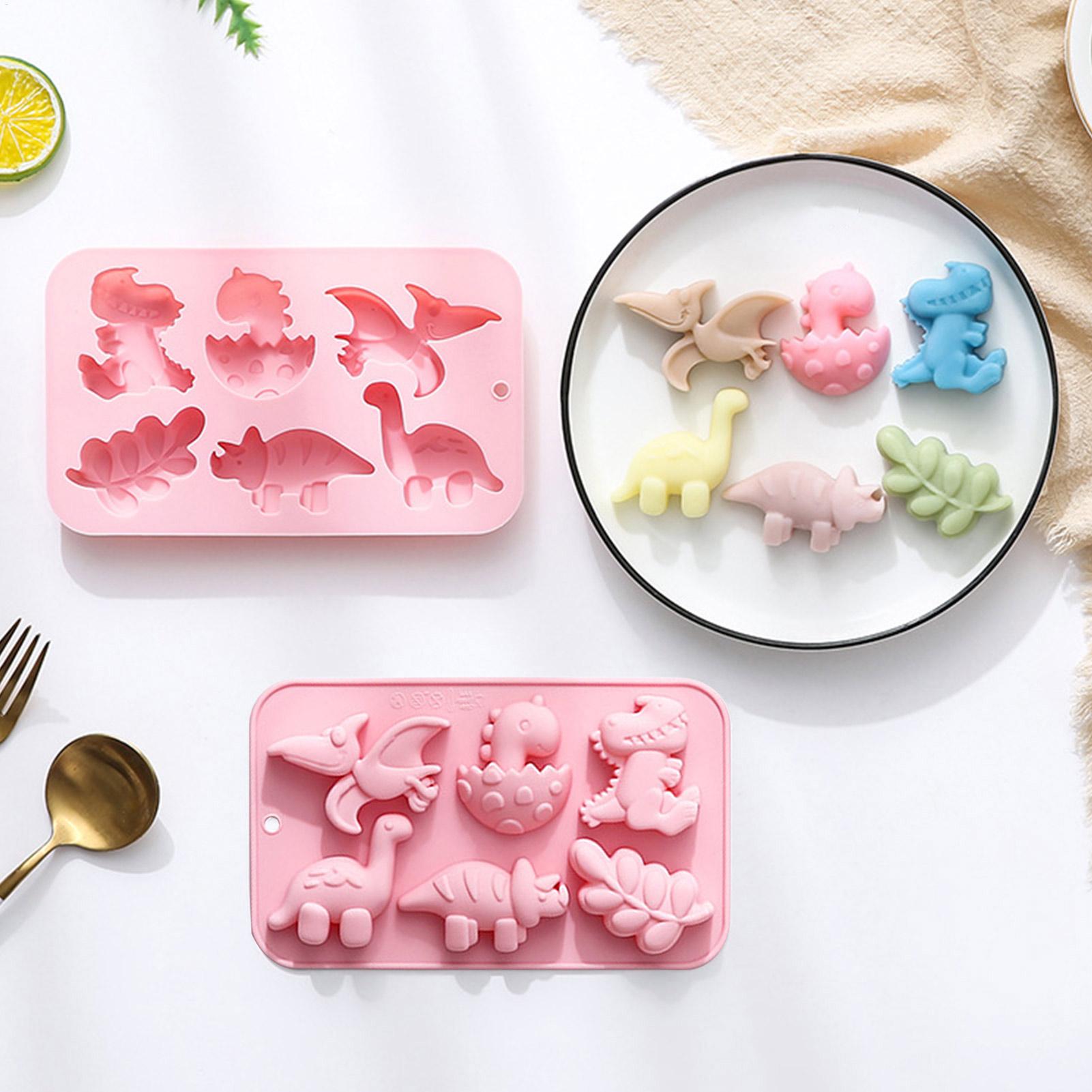 Silicone 6 Cavities Dinosaur J - огляд і ціна Soap Making Party