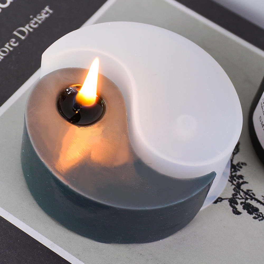 Yin Yang Silicone Candle Mold  - огляд і ціна Soap Making Additives